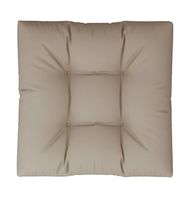 vidaXL Pallet Cushion Taupe 31.5"x31.5"x4.7" Fabric