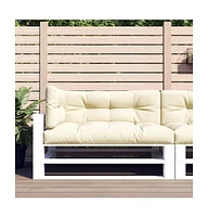 Pallet Cushions 3 pcs Cream Fabric