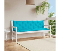 Garden Bench Cushions 2 pcs Turquoise Oxford Fabric