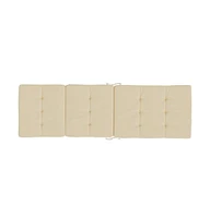 vidaXL Deck Chair Cushions 2 pcs Beige Oxford Fabric