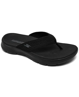 Skechers Women's Go Walk Flex Flip-Flop Thong Sandals from Finish Line