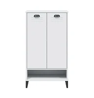 Shoe Cabinet Viken White Engineered Wood