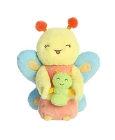 ebba Medium Mari Butterfly & Posy Caterpillar Snuggawugs Heartwarming Baby Plush Toy Multicolor 11"