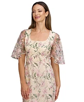 Js Collections Women's Hannah Floral-Embroidered Gown