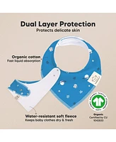 10pk Organic Baby Bandana Bibs, Cotton Drool Bibs for Boy, Girl, Infant, Newborn