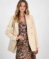 Guess Women's Camille Double-Breasted Lapel Jacket