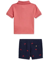 Polo Ralph Lauren Baby Soft Cotton Shirt & Chino Short Set