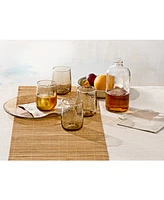 Oake Amber Textured Double Old-Fashioned Glasses, Set of 4, Exclusively at Macy's