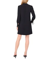 CeCe Women's Tie-Front Long-Sleeve Mini Dress