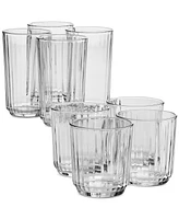 Arch Studio Fluted Glasses, Set of 8, Exclusively at Macy's