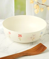 Haven 10.5" Floral Stoneware Serving Bowl