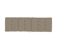 Deck Chair Cushions 2 pcs Taupe Oxford Fabric