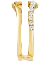 Diamond Asymmetrical Enhancer Ring Guard (1/2 ct. t.w.) in 14k Gold