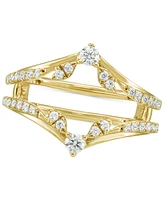 Diamond Chevron Ring Guard Enhancer (1/2 ct. t.w.) in 14k Gold
