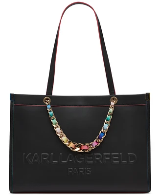 Karl Lagerfeld Paris Savoie Large Leather Tote