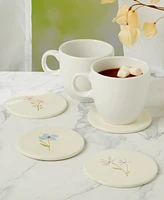 Haven Assorted Florals Ceramic Coasters, Set of 4