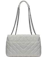Karl Lagerfeld Paris Lafayette Medium Leather Shoulder Bag