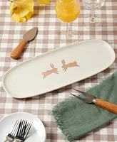 Haven Easter Bunny 14.5" Narrow Serving Tray