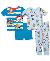 Paw Patrol Toddler Boys 4-Pc. Short-Sleeve Pajama Set