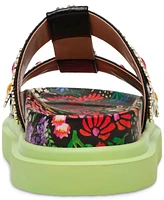 Betsey Johnson Women's Madox Embellished Platform Footbed Sandals