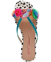 Betsey Johnson Women's Avin Strappy Slide Sandals