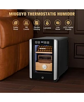 Miuguyo 16L Electric Cigar Humidors, Cigar Humidor for 100 Cigars, Cooling, Heating Temperature Control System