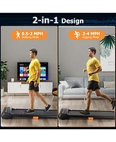 Under Desk Walking Pad Treadmill for Home/Office with Watch-Like Remote Control