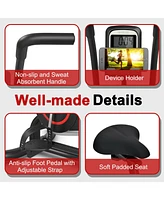 Upright Air Bike Fan Exercise Bike with Display Unlimite Resistance and Adjustable Seat