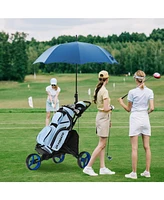 3 Wheels Folding Golf Push Cart with Storage Bag and Scoreboard