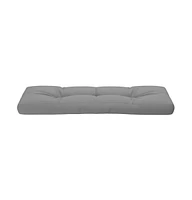 Pallet Cushion Gray 47.2"x15.7"x4.7" Fabric