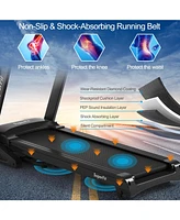 3.75HP Electric Folding Treadmill with Auto Incline 12 Program App Control