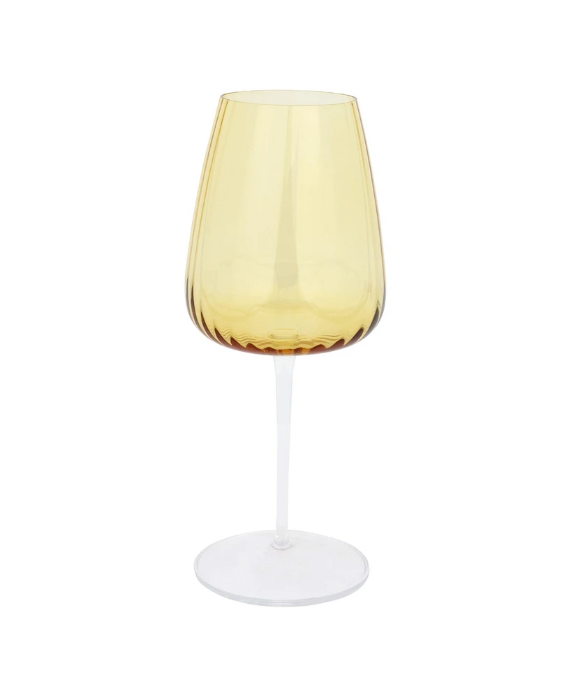 Vietri Francesca Amber Wine Glass