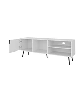 Fm Furniture Mescal Tv Stand Multistorage with a Door and Open Storage