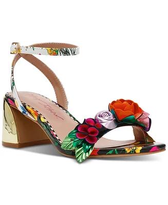 Betsey Johnson Women's Darcee Floral Two-Piece Dress Sandals