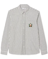 Lacoste Men's Woven Stripe Logo Shirt