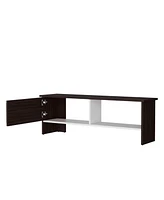 Fm Furniture Rock Point Entertainment Center with a Door and Open Storage