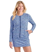 Tommy Bahama Full Zip Long Sleeve Rashguard Skirt Bottom