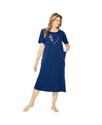 Dreams & Co. Women's Plus Sleep Shirt Tee