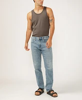 Silver Jeans Co. Men's Eddie Classic Athletic Fit Tapered Leg Luxe Heritage