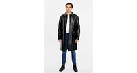 Men's Leather Trenchcoat