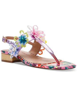 Betsey Johnson Women's Jaydda Thong Slingback Sandals