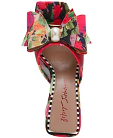 Betsey Johnson Women's Jordn Embellished Bow Dress Mules