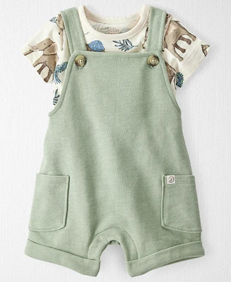 Little Planet by Carter's Baby Boys 2-Pc. Organic Cotton T-Shirt & Shortall Set