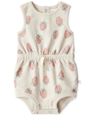 Little Planet by Carter's Baby Girls Organic Cotton Strawberry Romper