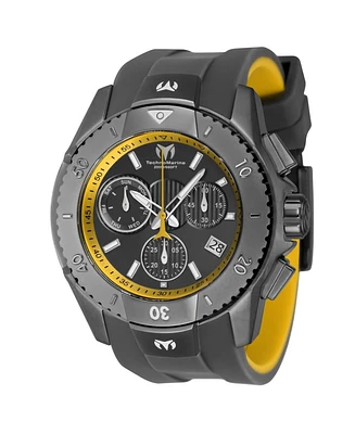 Technomarine Men's Tm-621034 UF6 Quartz Chronograph Yellow, Gunmetal Dial Watch