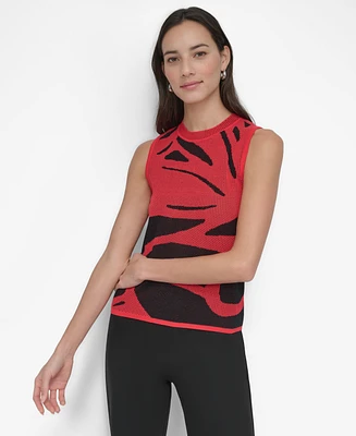 Dkny Women's Crewneck Sleeveless Sweater