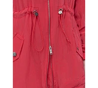 Dkny Women's Textured Anarak Drawstring Jacket