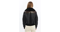 Women's Shearling Bomber Jacket