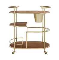 Alora 2 Tier Bar Cart W Bucket