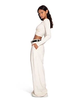 Belle & Bloom Ready for Your Love Wool Wide Leg Pant